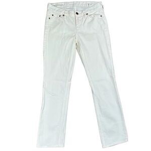 J. Crew Matchstick White Jeans 27S Skinny